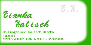 bianka walisch business card